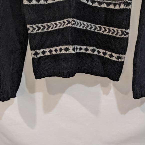 100% Lambswool Structure Neutral Patterned Ski Sweater/Sweatshirt Size S… - Picture 8 of 9